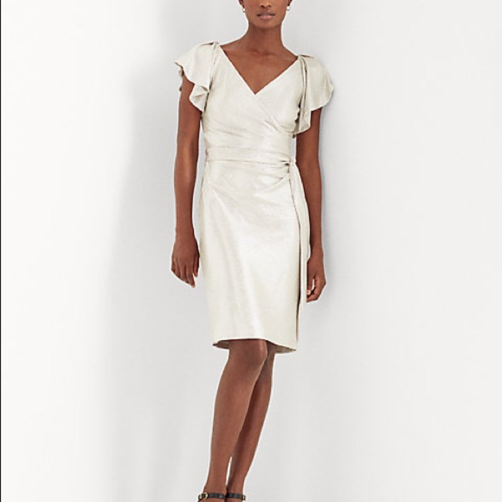 Champagne beautiful evening dress